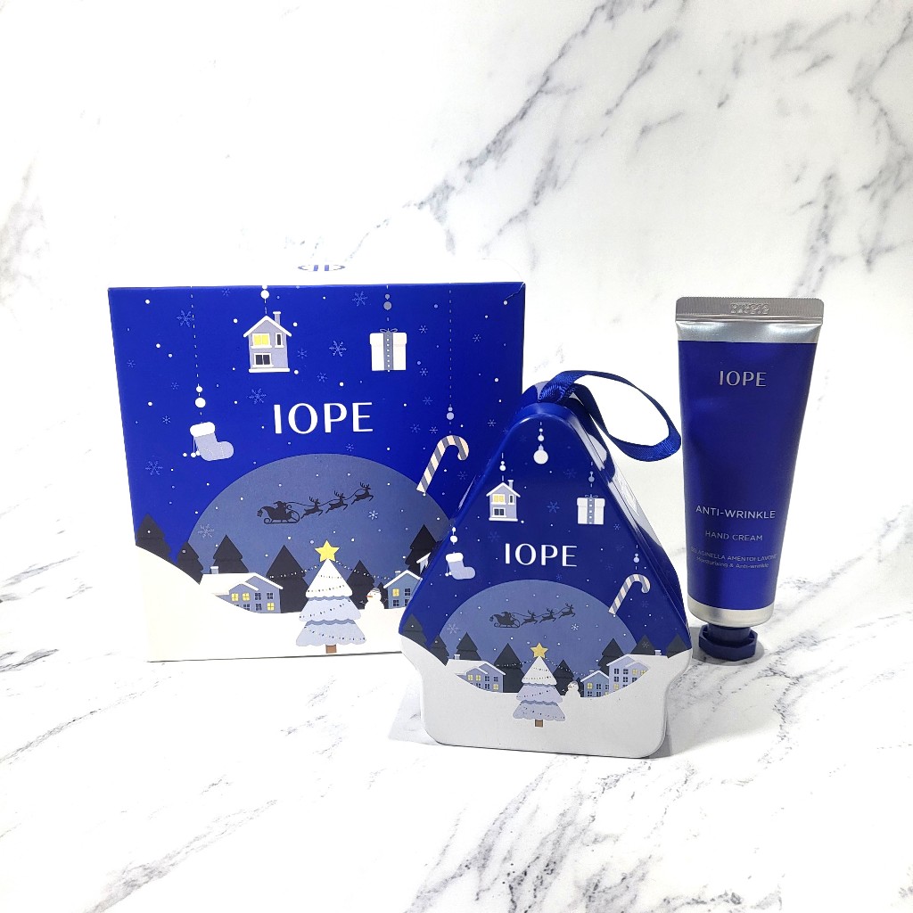 Iope Orgol Tin Case + Anti-Wrinkle Hand Cream