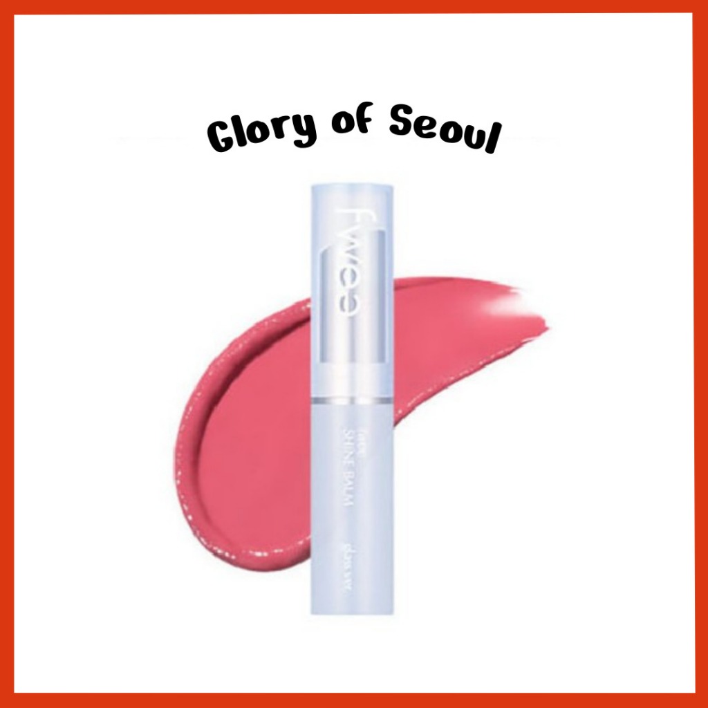 [Novo] FWEE Shine Balm Glass, (4 cores), 4.2g em Oferta na Shopee
