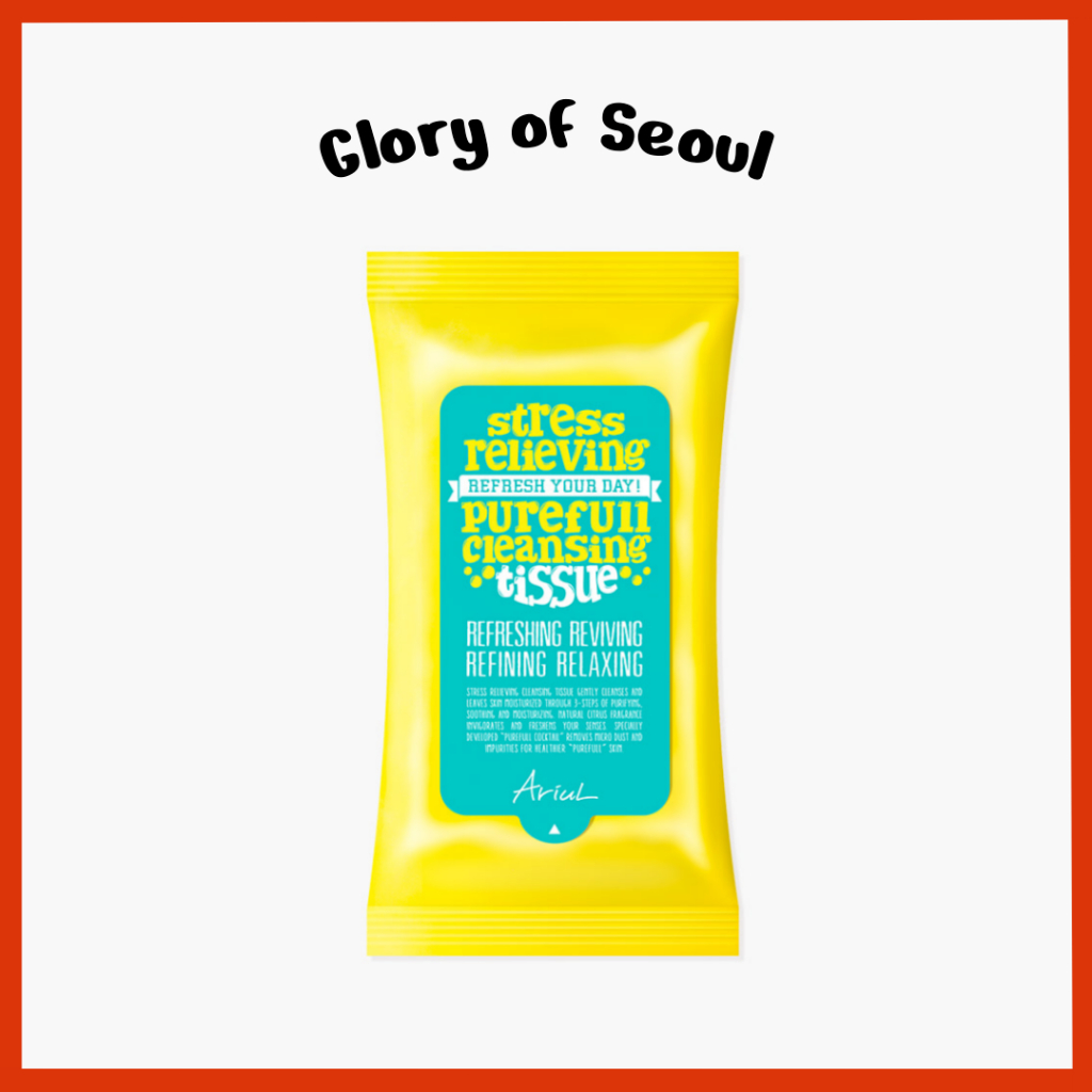 ARIUL Lenço De Limpeza Purefull Para Alívio De Estresse Plus 2 Opções em Oferta na Shopee