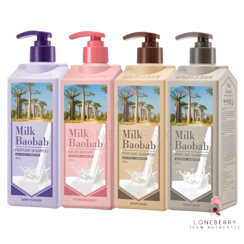 [Leite Baobab] Shampoo Perfume 500ml/1L | Fragrância De Longa Duração Almíscar Branco/Pó Para Bebê/Sabonete Buquê Floral