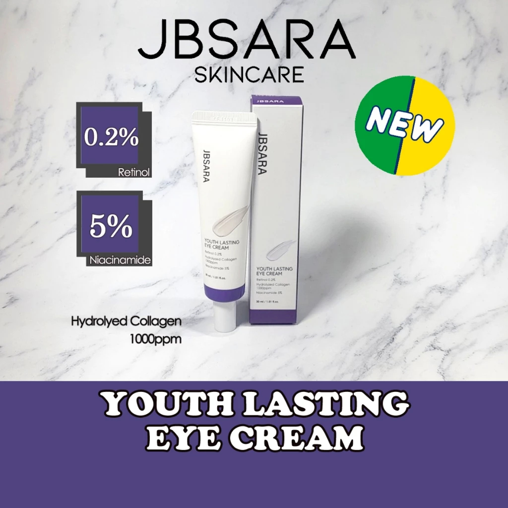 JBSARA Youth Lasting Eye Cream 30ML(Retinol 0.2% + Niacinamide 5% + Collagen 1000ppm) em Oferta na Shopee
