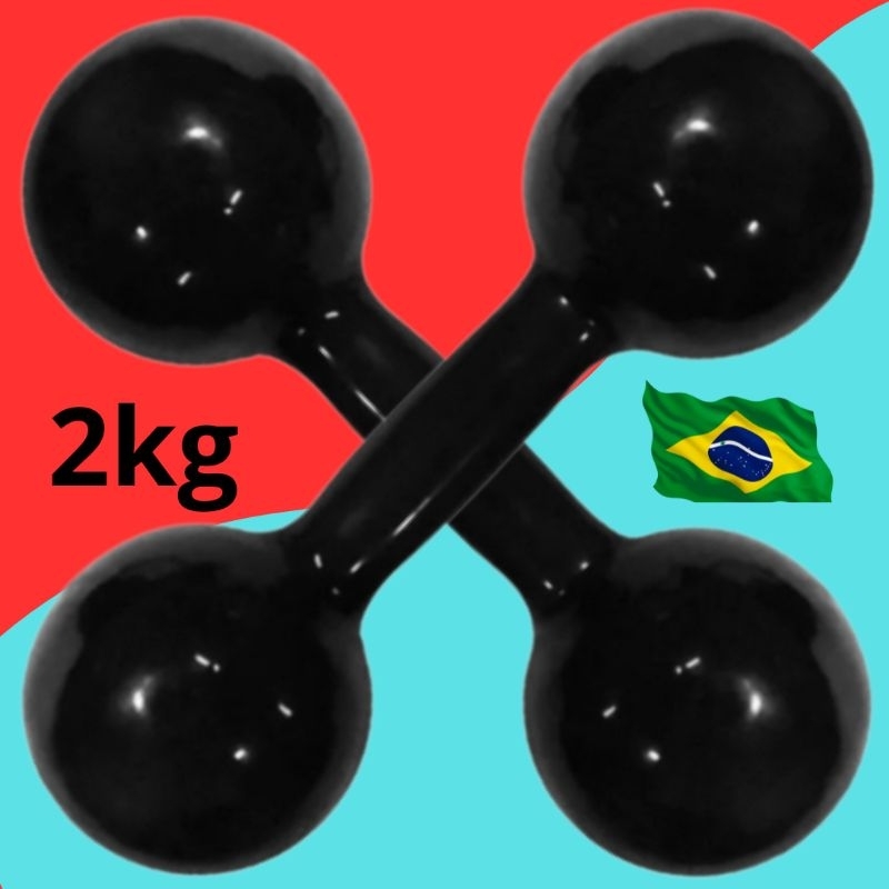 Halter 2 kg emborrachado o par 4kg barato