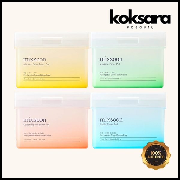 Mixsoon Toner Pad 4 Types em Oferta na Shopee