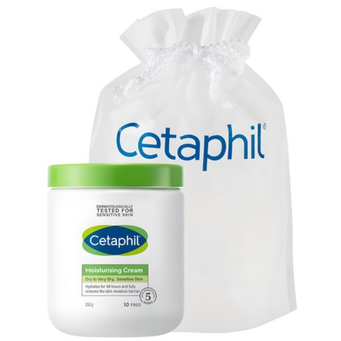 Creme Hidratante Cetaphil (550g) + Bolsa De Viagem – Hidratação Diária Para Pele Sensível