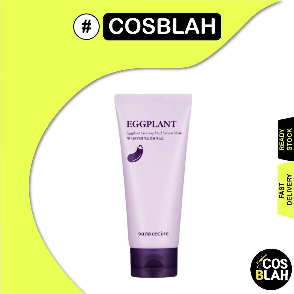 PAPA Receita Máscara Creme De Lama Para Limpeza De Berinjela 100ml