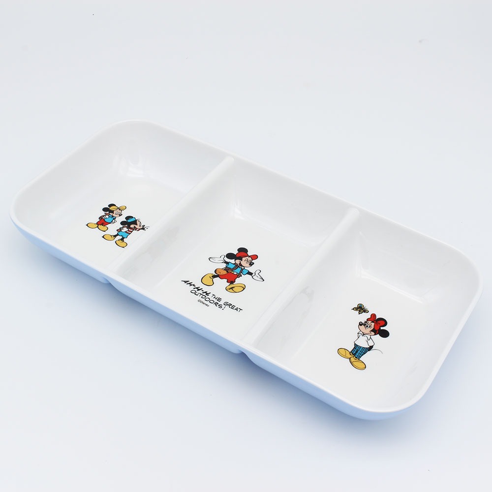 Prato De Melamina Disney Mickey Minnie De 3 Camadas