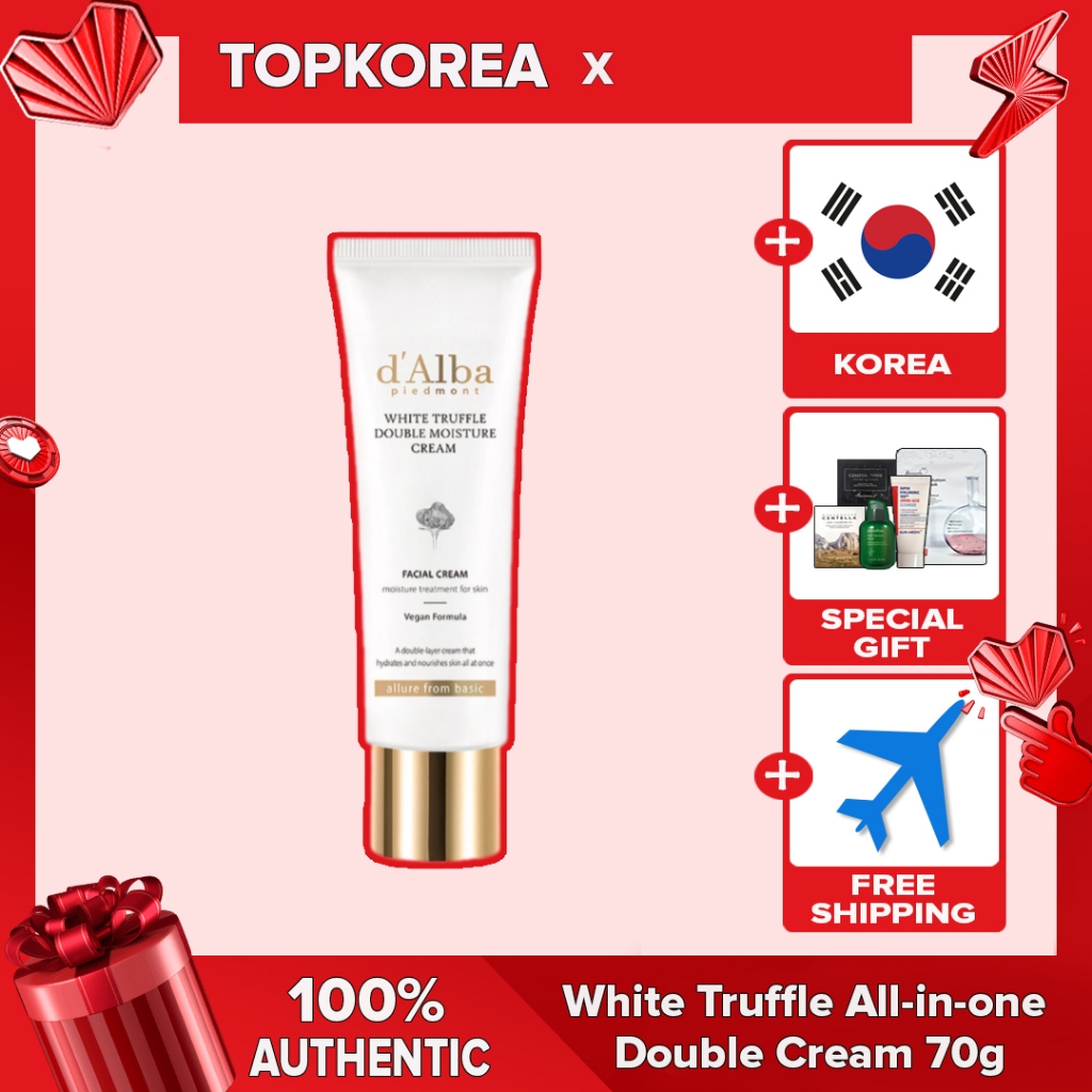 d'Alba 60ml White Truffle Double Moisture Cream TOPKOREA Shipping from korea