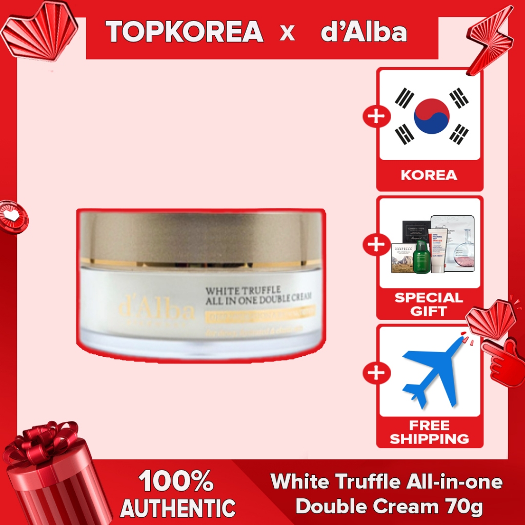 d'Alba 70g White Truffle All-in-one Creme Facial Duplo TOPKOREA Envio Da Coreia