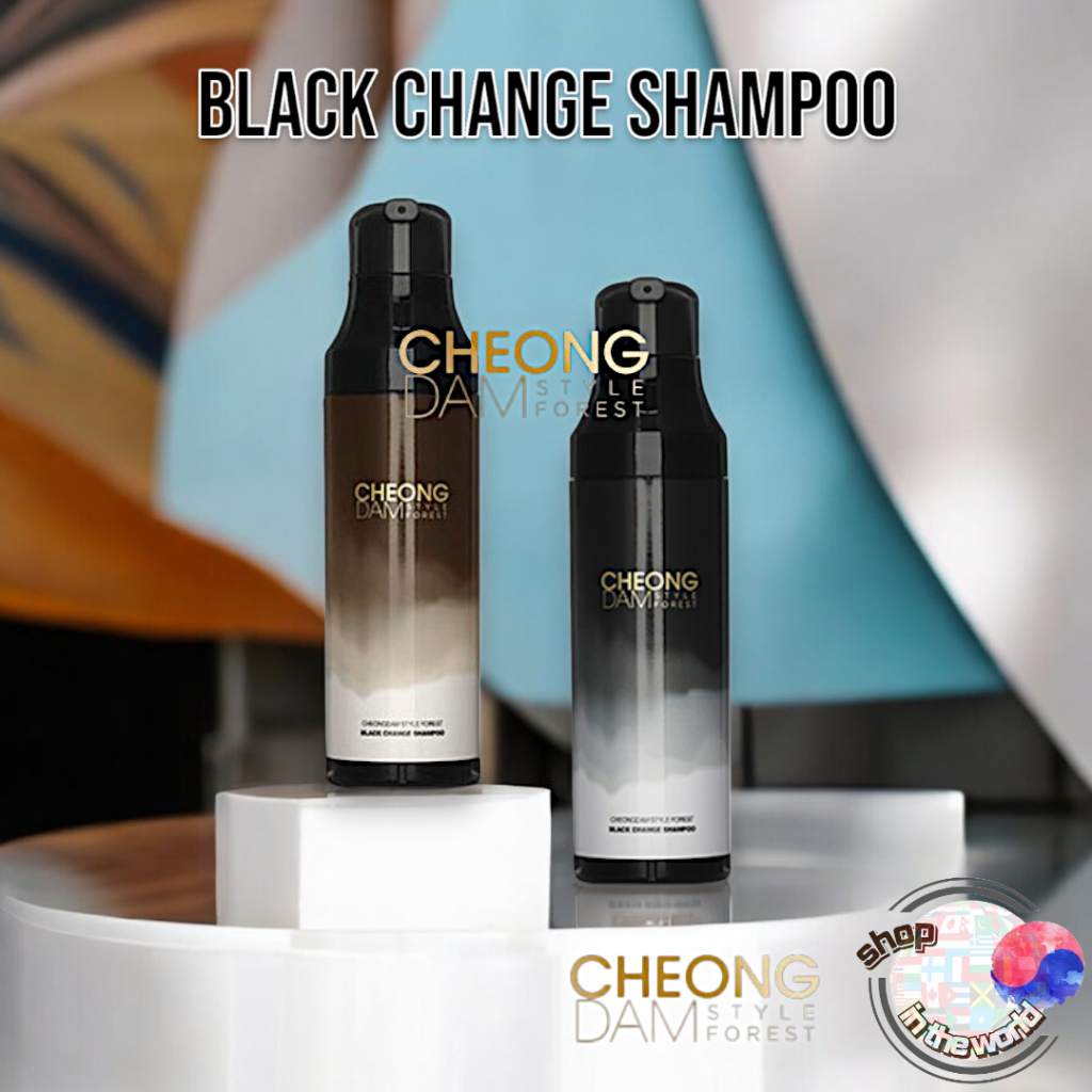 Cheongdam Style Forest Black Change Shampoo Marrom Escuro/Natural 200ml Coreano