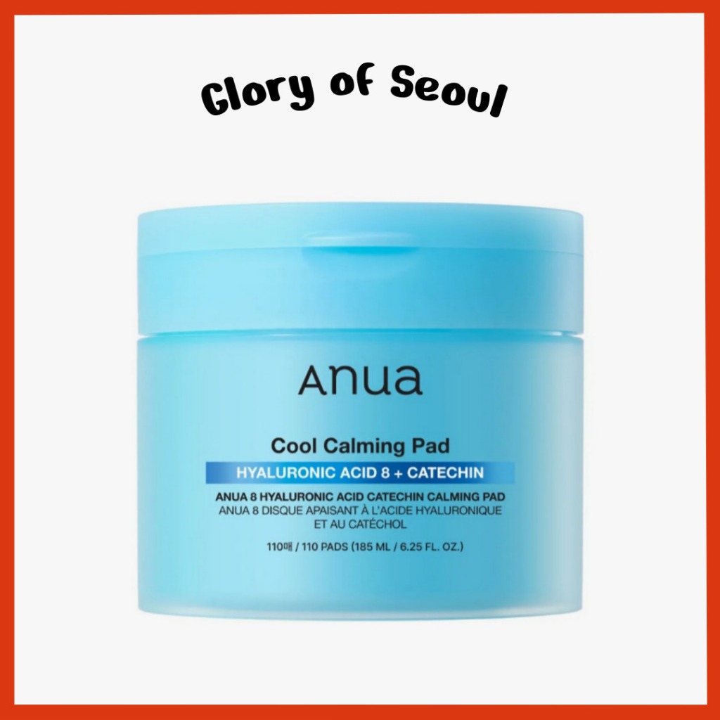 [NEW] ANUA 8 Hyaluronic Acid Catechin Calming Pad 110Pads 185mL (Original Product / Refill)