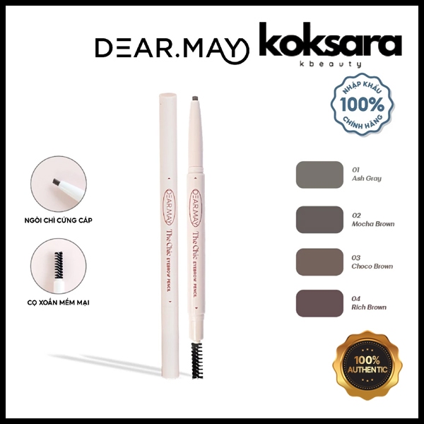 DEARMAY The Chic EYEBROW PENCIL 4colors  0.18g em Oferta na Shopee