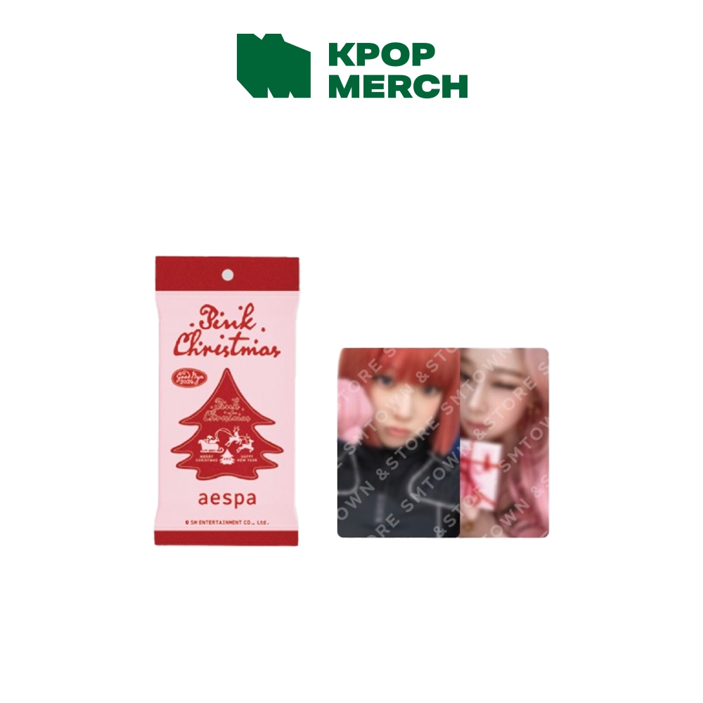 SM TOWN - 2024 Pink Christmas Photo Card Randon Pack em Oferta na Shopee