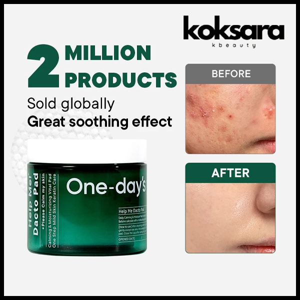 One-Day's You Help Me! Dacto Pad 125ml 60pads em Oferta na Shopee