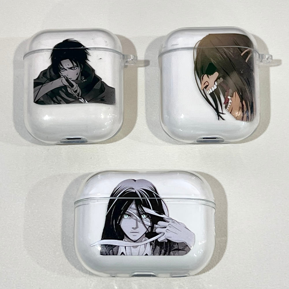 Capa Attack on Titan AirPods – Compatível Com 4a Geração , Pro , 3a E 2a