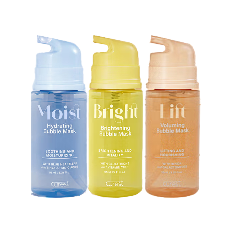 Curest Moist Hydrating, Brightening, Lift Voluming Bubble Mask 95ml