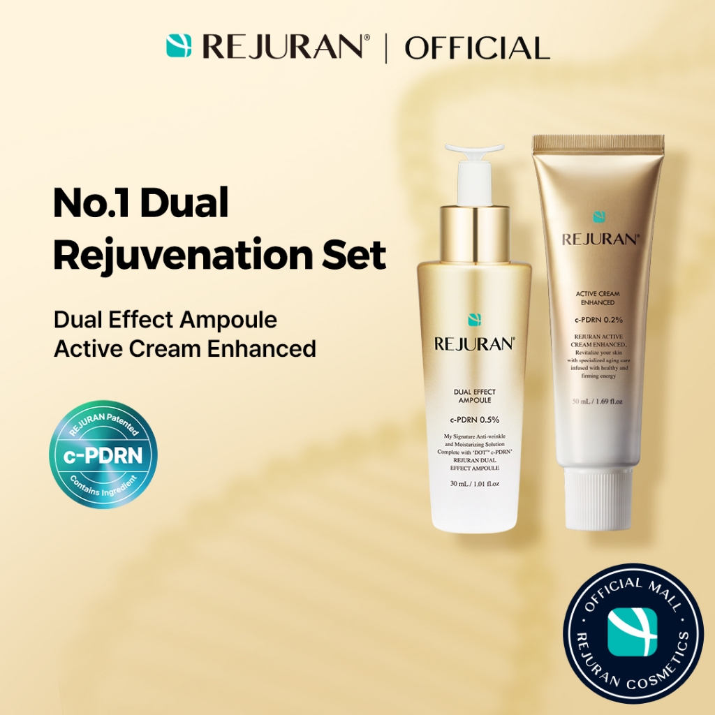 [REJURAN] Dual Rejuvenation Set (Dual Effect Sérum 30mL + Active Creme Enhanced 50mL) em Oferta na Shopee