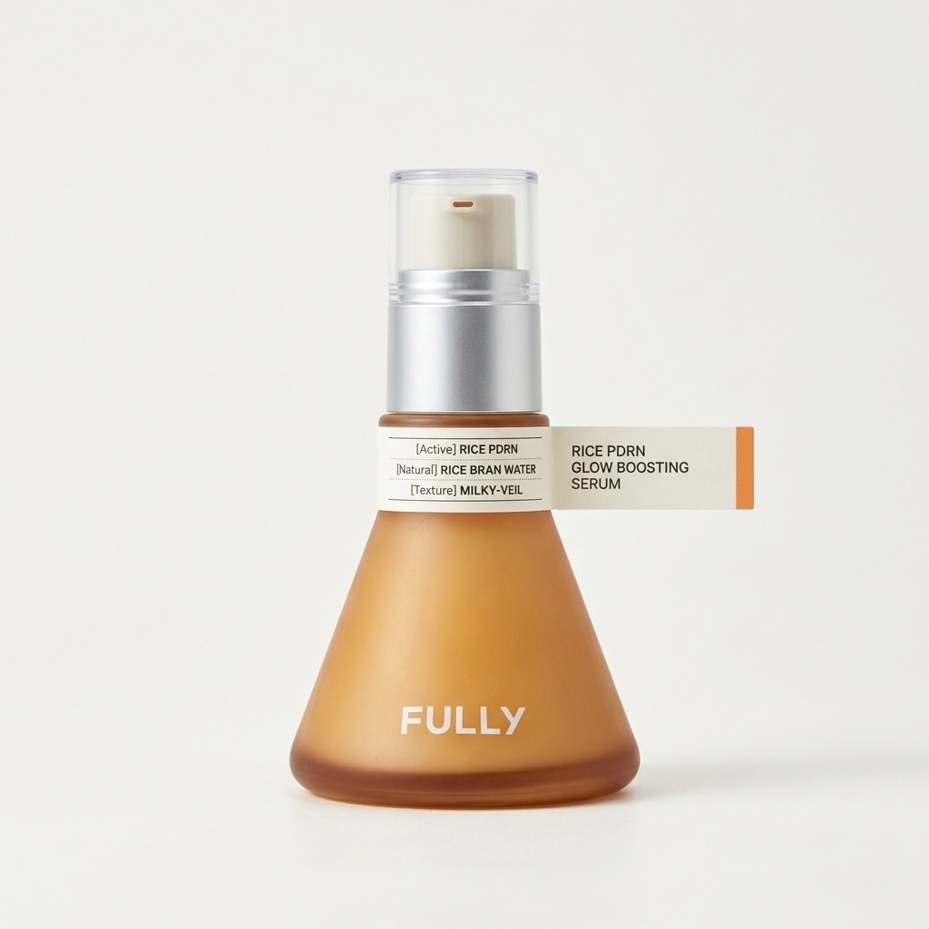 [Totalmente] Rice PDRN Glow Serum 50ml-24H Hidratação Plumping Brightening Skin Repair Essence