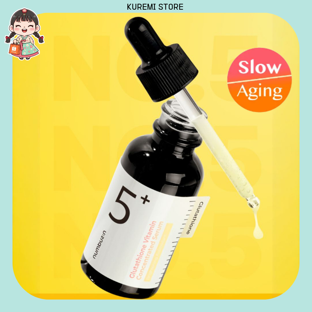 [Numbuzin] Ampola No . 5 Glutationa C Trace + Cuidados Com Manchas + Iluminador + Soro Branqueador Coreano (30ml)