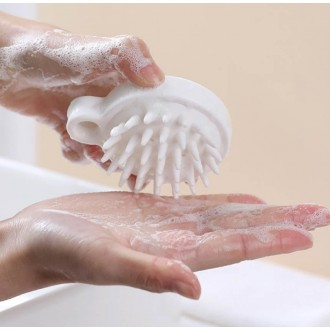 (item Quente) Escova De Massagem De Couro Cabeludo De Silicone Shampoo Gua Sha Pente Ferramenta De Cuidados Com O