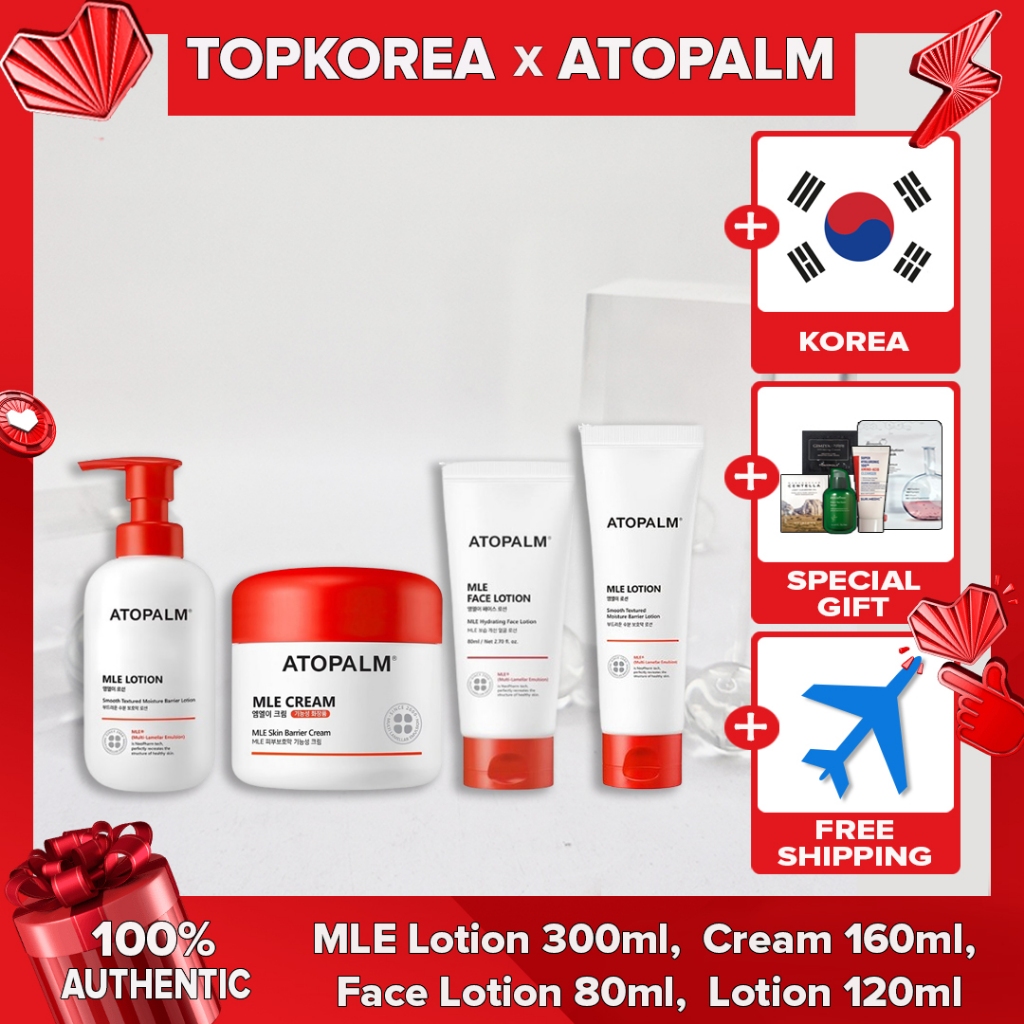 Loção ATOPALM MLE 300ml , Creme 160ml , Facial 80ml 120ml TOPKORA Envio Da Coreia