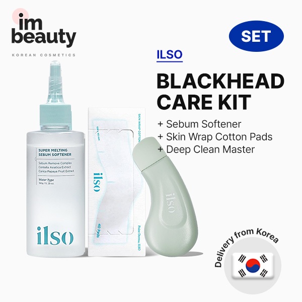 [Ilso] Kit De Cuidado De Poros E Cravos | Amaciante/Mestre/Algodão/Nose Patch