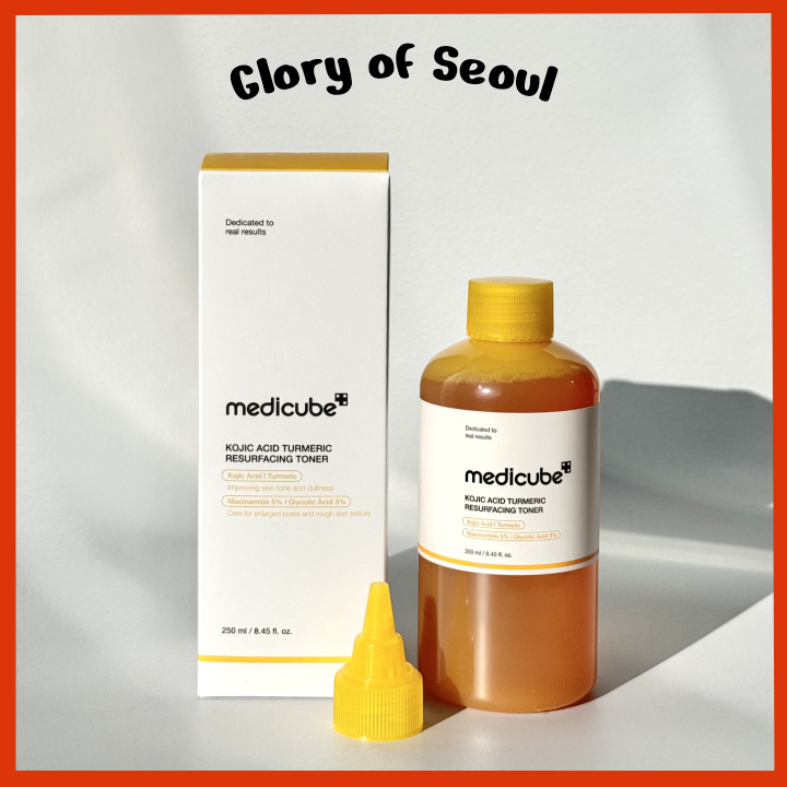 [NEW] MEDICUBE Kojic Acid Turmeric Resurfacing Toner, 250ml em Oferta na Shopee