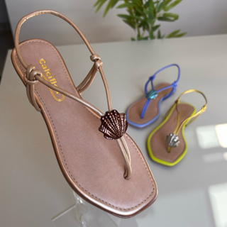 Sandália Rasteirinha de Dedo Básica Barato Promoção Chinelinho Feminino S05 em Oferta na Shopee