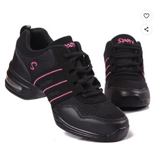 Spax Jazz Sapatos De Dança Almofada De Ar Tênis 225-255mm Feminino Leve Respirável Prática