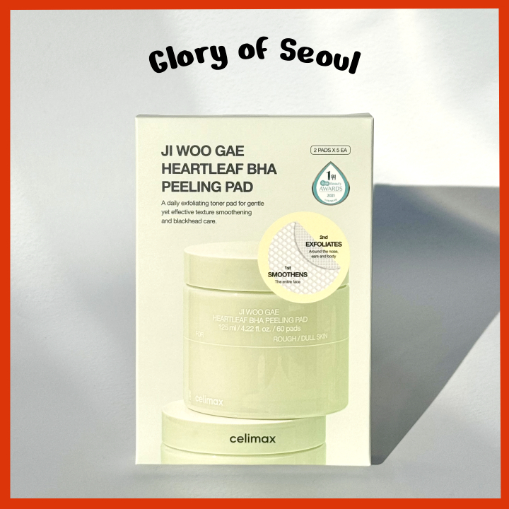 CELIMAX Jiwoogae Heartleaf BHA Peeling Pad 10ea em Oferta na Shopee