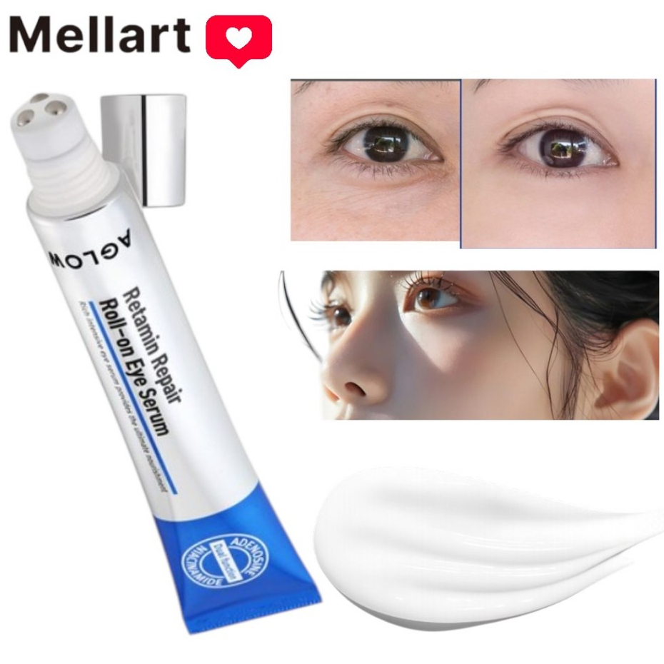 [Melat] Tratamento Roll-on Para Olhos Aglow (30ml) Escuro + [Presente Grátis]