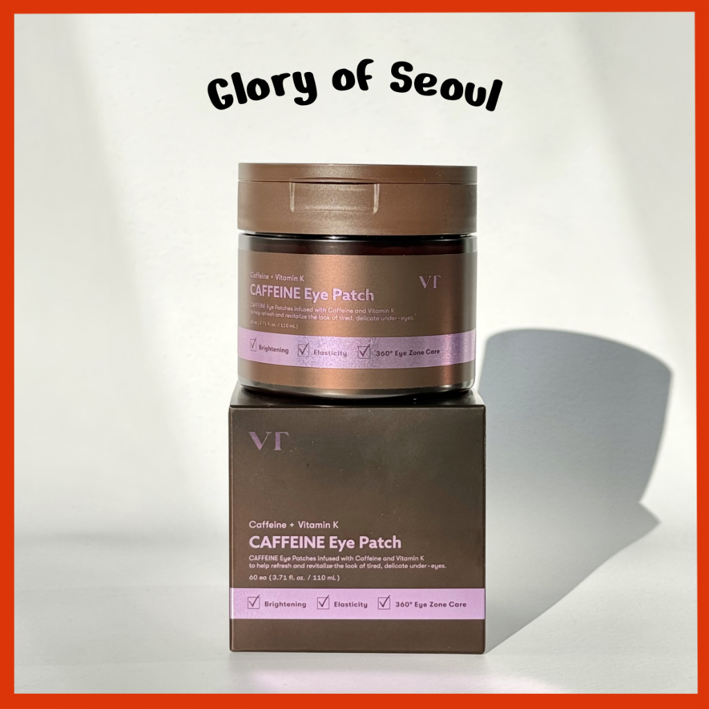 [NEW] VT COSMETICS Caffeine Eye Patch 60sheets 110ml em Oferta na Shopee