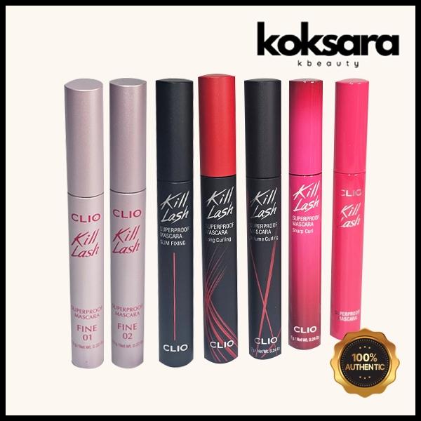 clio kill lash superproof mascara 7g (Sem Caixa 2 Em 1 Versão A Granel) em Oferta na Shopee