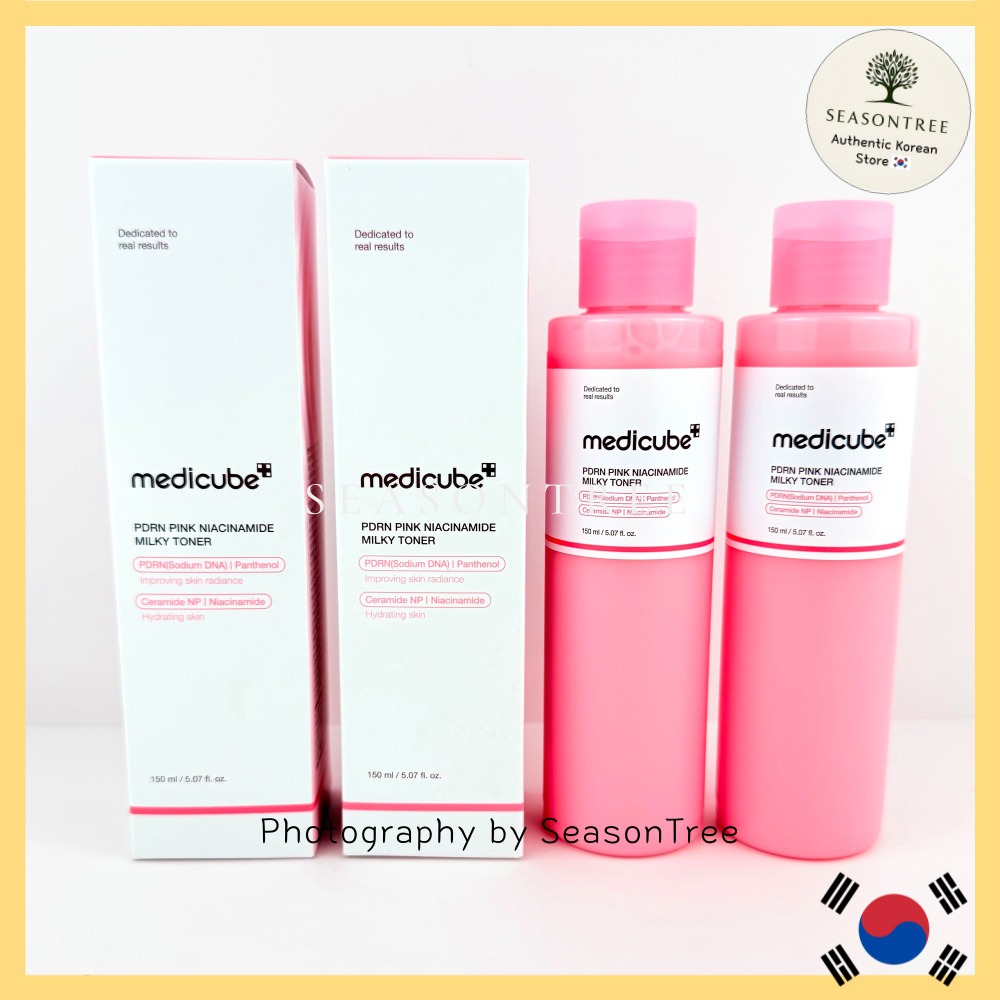 [medicube] Toner Leitoso PDRN e Niacinamida (150ml / 150ml+150ml) – Clareamento, Elasticidade e Brilho Coreano