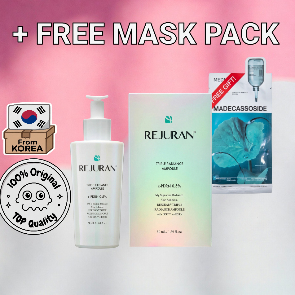 Ampola REJURAN Triple Radiance 50mL Niacinamida Tone Care Hidratação Brilhante (Direto Da Coreia/Autêntico)