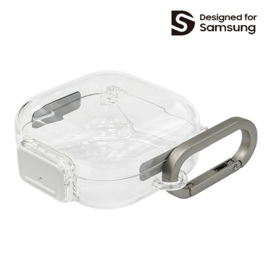 Samsung-Capa Transparente Com Mosquetão Para galaxy buds 4/4 pro