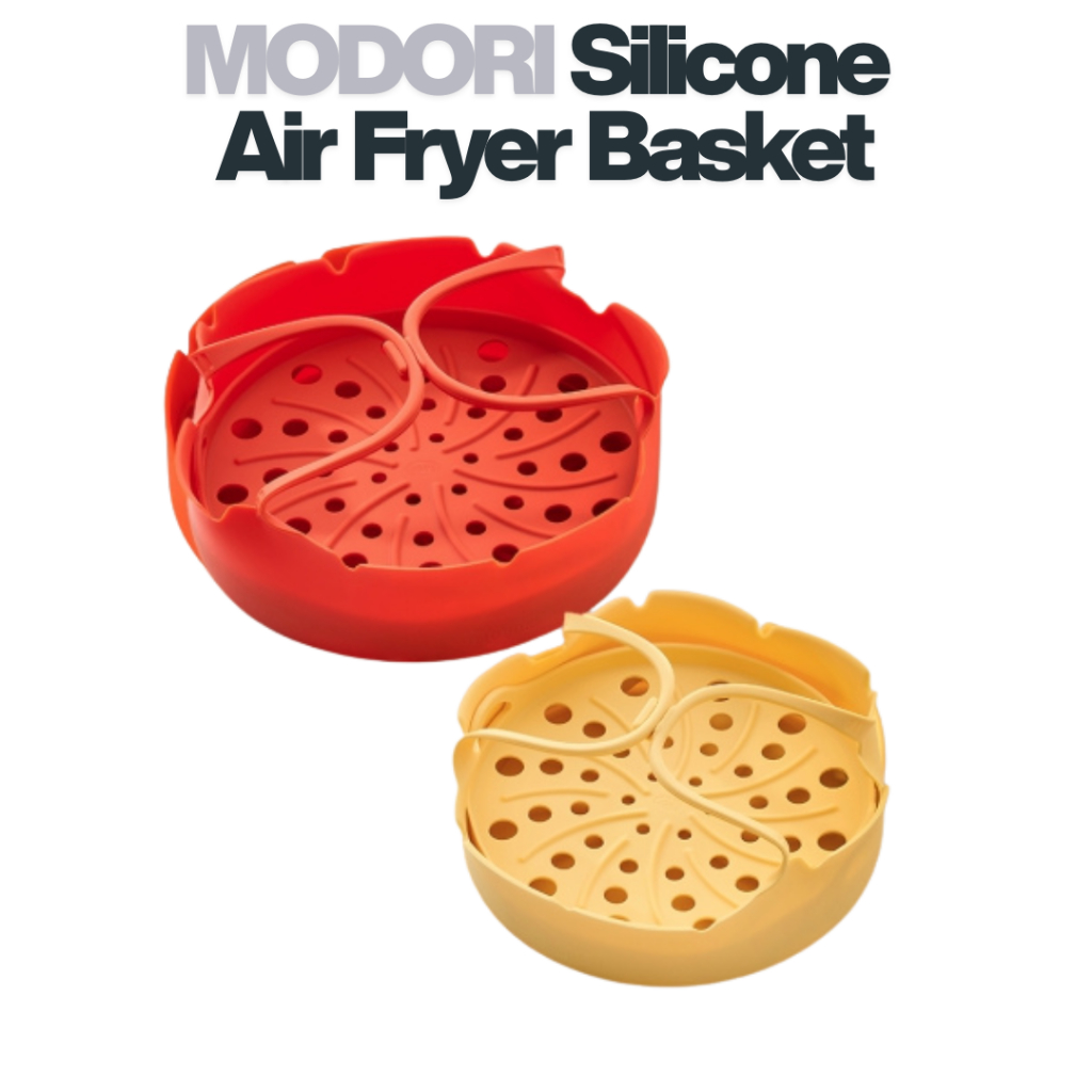 Cesta De Fritadeira De Ar De Silicone Reutilizável Modori-Bandeja De Cozinha Antiaderente , Resistente Ao Calor E Fácil 