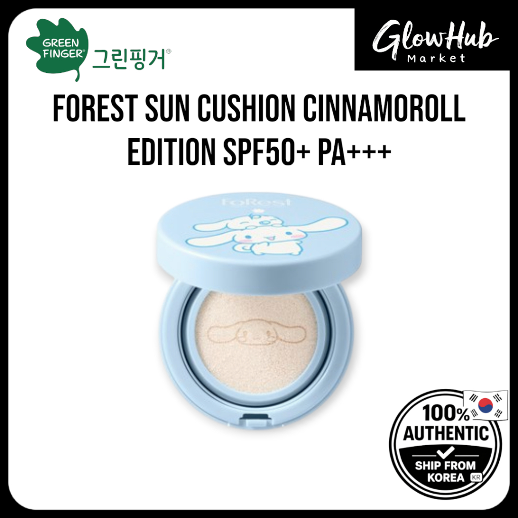 Greenfinger Forest Sun Cushion Cinnamoroll Edition – Escudo UV De Fácil Replicação | Portátil Fps50 +