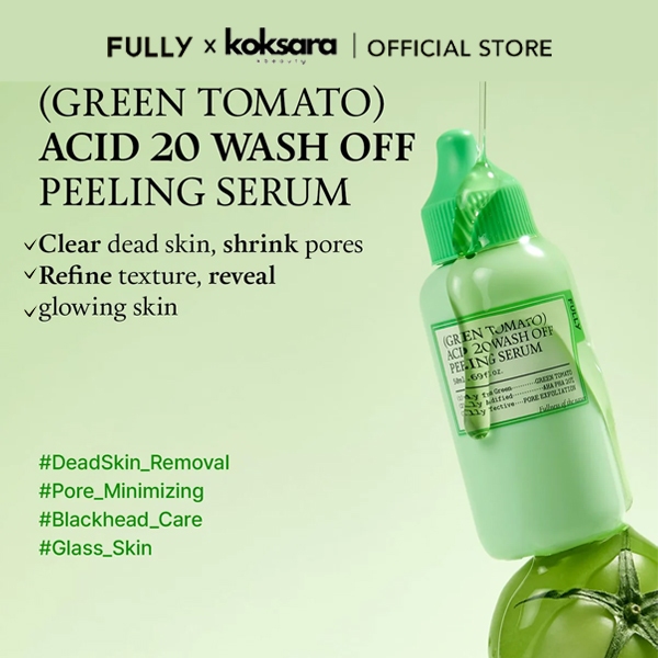 FULLY OFFICIAL Green Tomato Acid 20 Wash-Off Peeling Serum 50ml