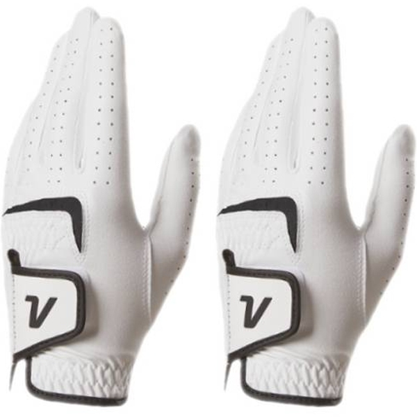 Volvik VBCB Performance Luva De Golfe Unissex Mão Esquerda Branca 2pcs Antiderrapante Respirável Confortável Ajuste Luva
