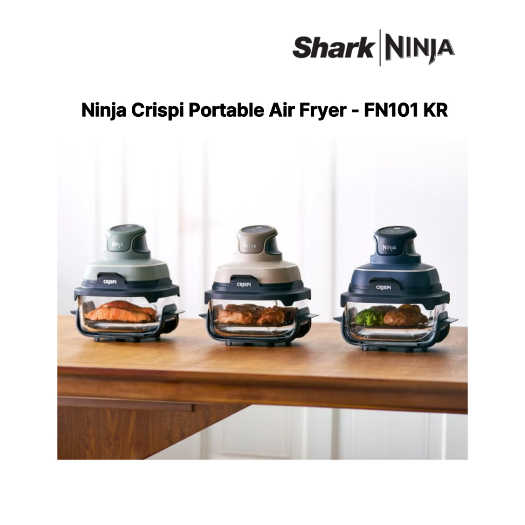 Fritadeira De Ar Portátil Crispi FN101KR | Compacta Para Cozinhar Saudável Elétrica Com Temporizador Aparelho De