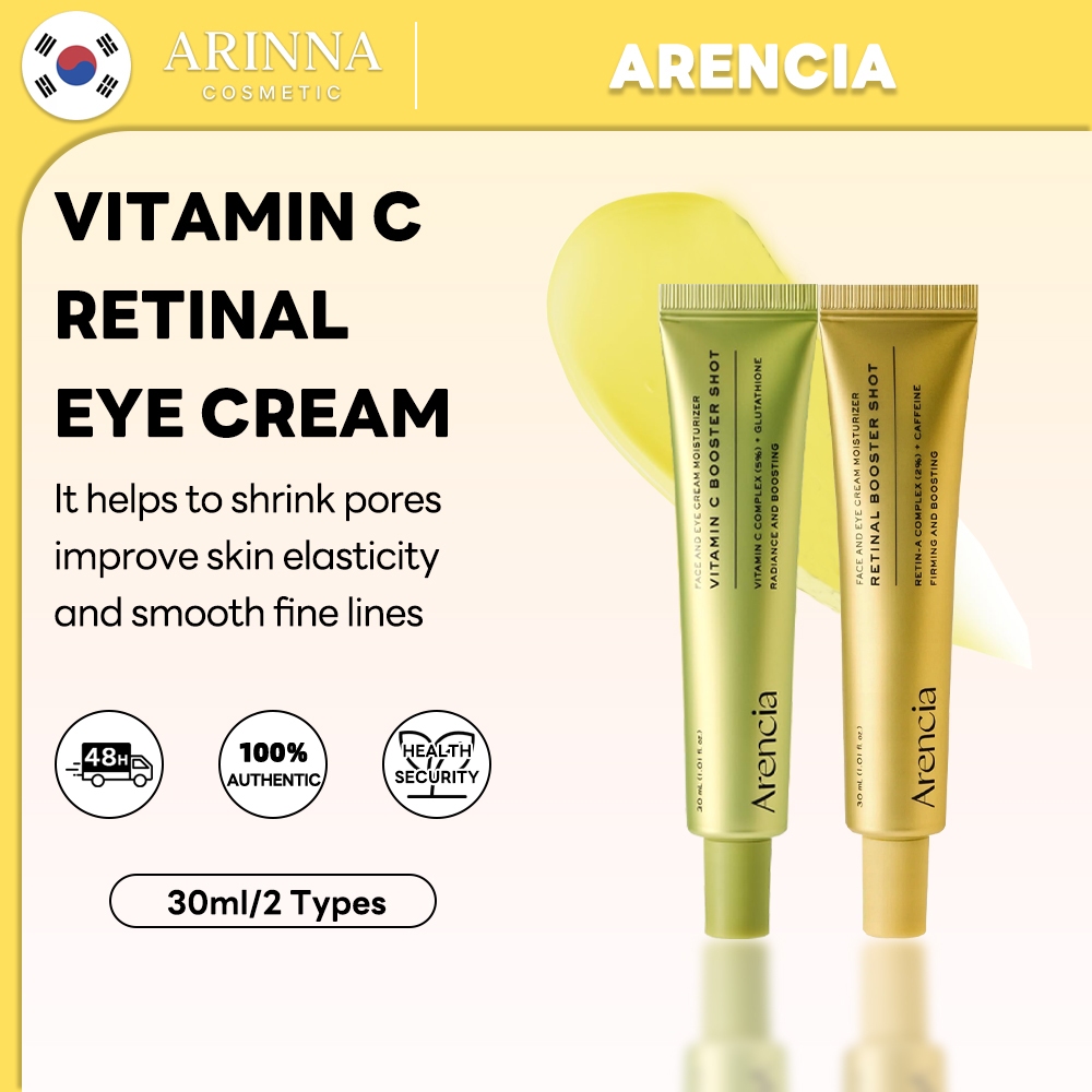 [ARENCIA] Vitamina C/Retinal Booster Shot Essência Iluminadora , Escurecida E Suavizante Da Pele 30