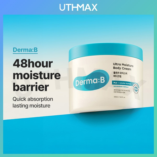 [Derma B] Creme Corporal Ultra Umidade 430ml Almíscar Amadeirado