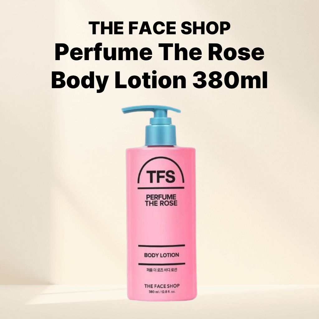 [The FACE SHOP] Perfume Rose Loção Corporal 380ml Hidratante Perfumado Cuidados Corporais Aroma Floral K-Beauty