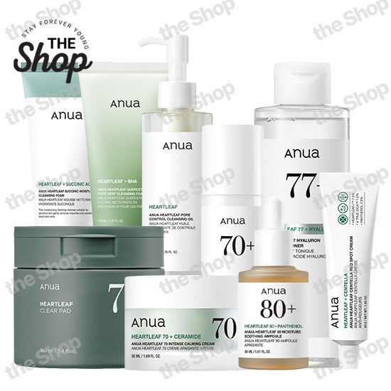 [Anua] Linha Calmante Para Cuidados Com A Pele Heartleaf-Toner/Ampola/Óleo De Limpeza/Creme/Almofada (Best Seller K-Beau