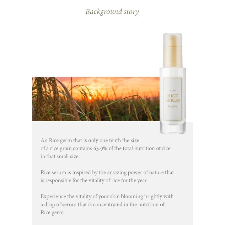 I'M FROM Rice Serum, 30ml — imagem 2 de 2