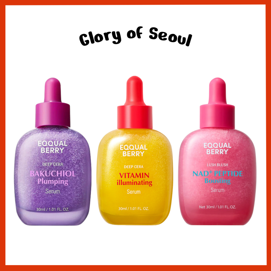 EQQUALBERRY Bakuchiol Plumping / Vitamin Illuminating / NAD+ Peptide Boosting Smoothie Serum, 30ml em Oferta na Shopee