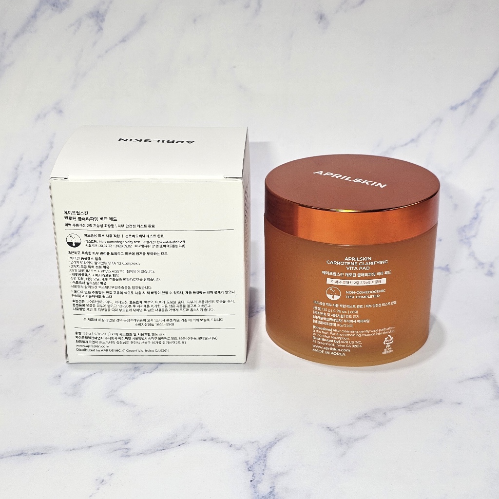 Aprilskin Carrotene Clarifying Vita Pads 135g / 60 sheets · foto 2