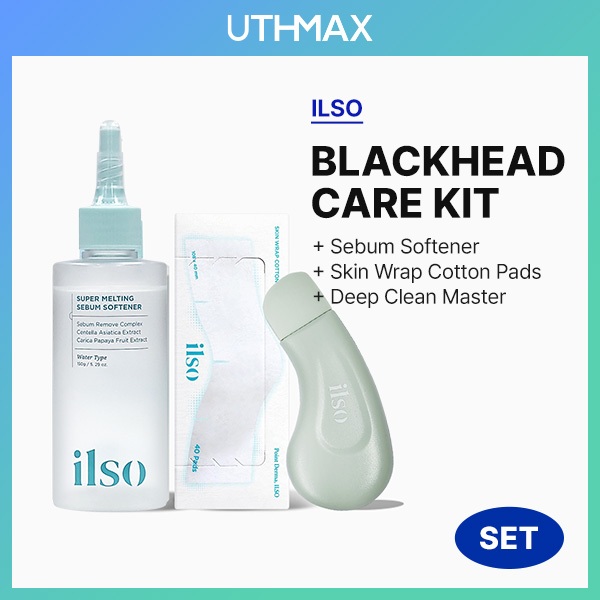 [ilso] Kit De Cuidados Com Poros E Cravos | Amaciante/Mestre/Algodão/Nose Patch