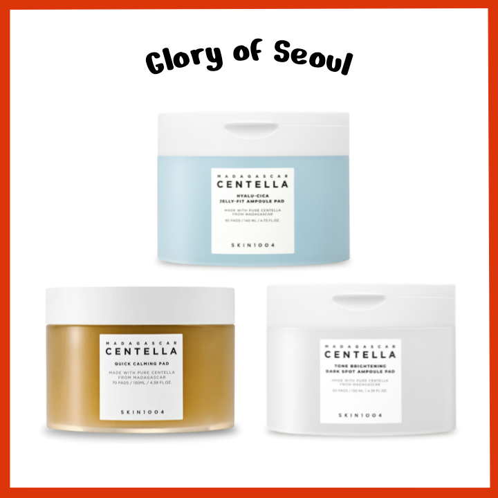 SKIN1004 Madagascar Centella Pad (3 Tipos) Ampola De Gelatina Hyalu-Cica/Manchas Escuras Iluminadoras De Tom/Calmante Rápido em Oferta na Shopee