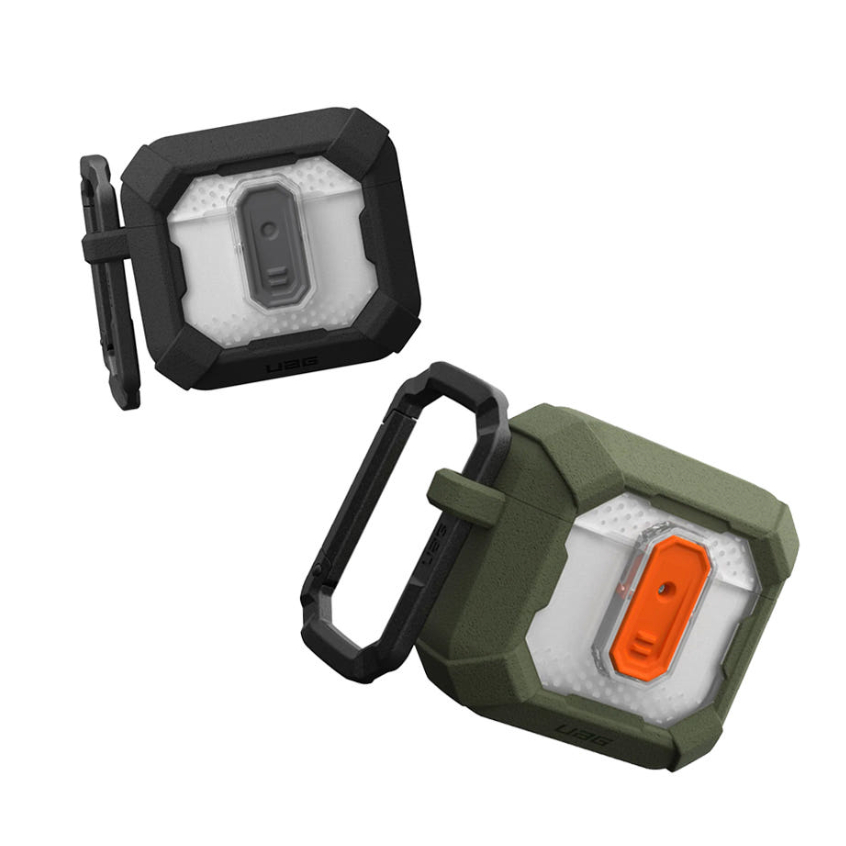 UAG-Estojo De plasma Com Mosquetão Compatível airpods 4/Preto Verde